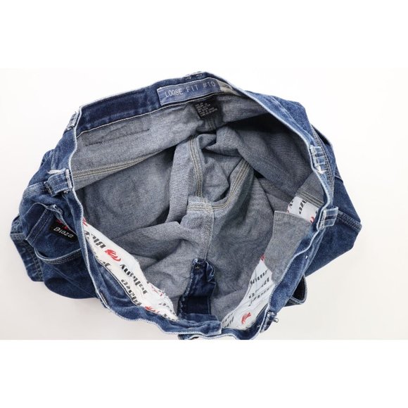 Vintage Johnny Blaze 38 Faded Method Man Wutang Loose Baggy Fit Denim Shorts - Picture 5 of 11